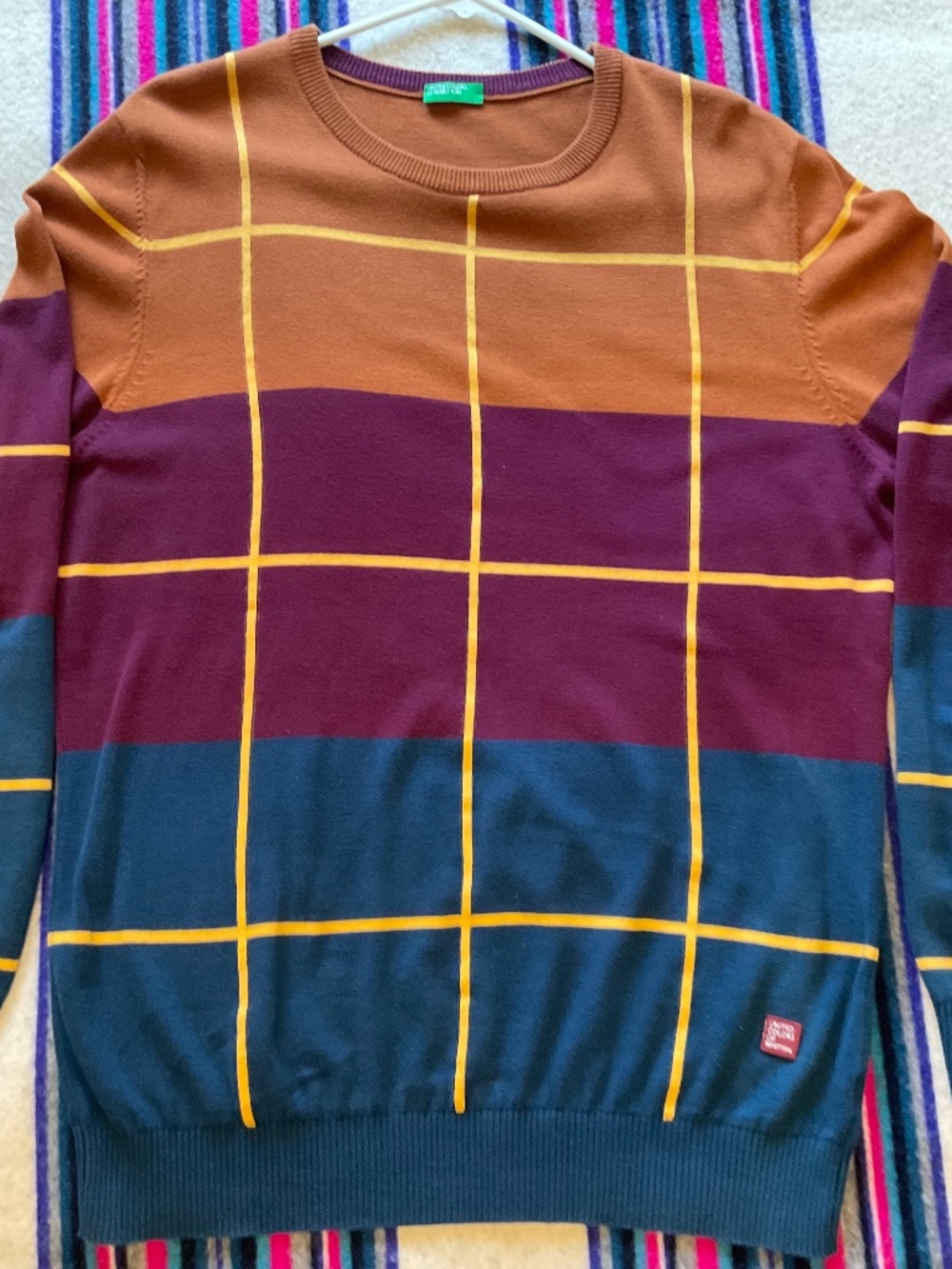 United colors of Benetton-Mustard Yellow & Pullover-Large